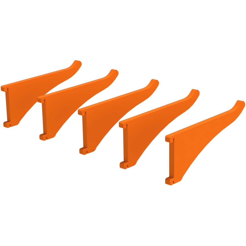 Изображение товара Крючок пластиковый ООО Металекс КР1 70мм, оранжевый, 5 шт 301010