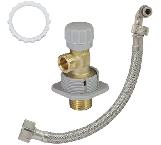 Изображение товара Комплект подключения с краном и подводкой для инсталляции WAVE 380 мм 557873