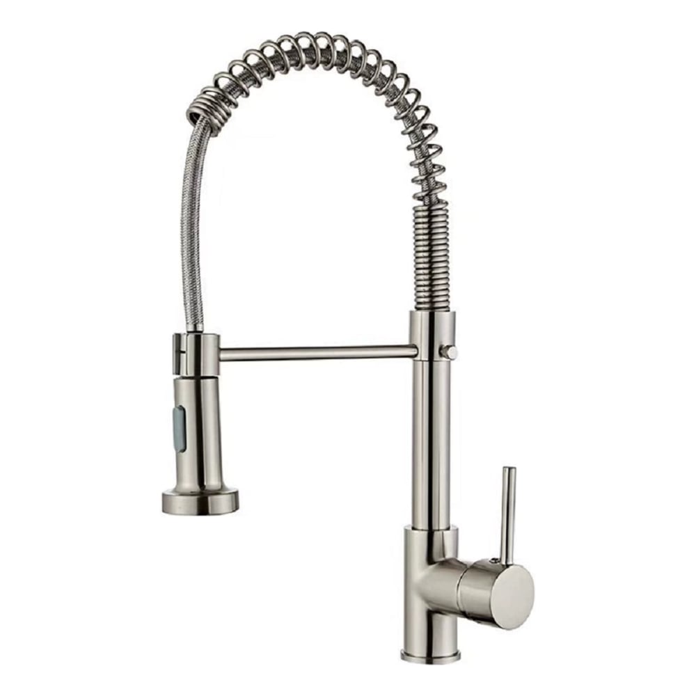 Изображение товара Смеситель stMIRA высокий нерж.3217 с выдвижным изливом