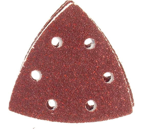 Изображение товара Треугольник шлифовальный универсальный 5 шт. (93х93х93 мм; Р40) "МАСТЕР" Зубр 35583-040