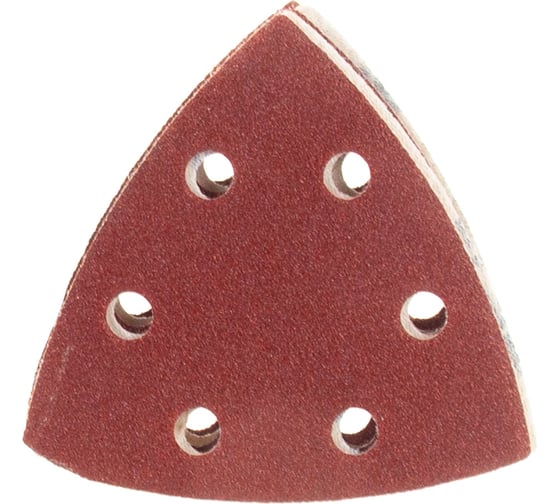 Изображение товара Треугольник шлифовальный универсальный 5 шт. (93х93х93 мм; Р80) "МАСТЕР" Зубр 35583-080