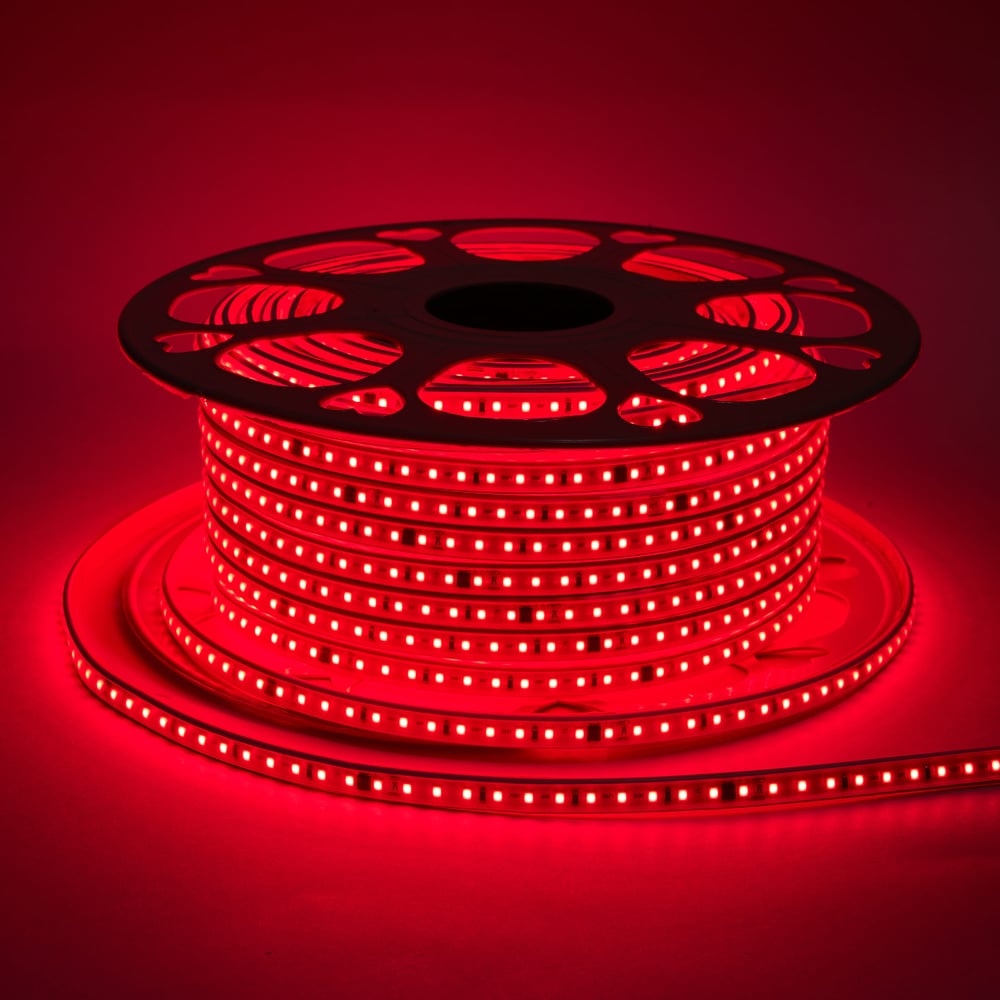 Изображение товара Светодиодная лента Alvar 220В красная 9mm 50м IP65 AL-22096R_50