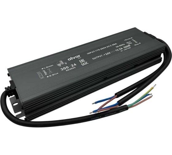 Изображение товара Блок питания Alvar 24В 300Вт IP67, герметичный AL-2467300