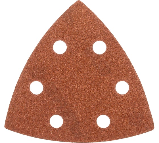 Изображение товара Треугольник шлифовальный универсальный 5 шт. (93х93х93 мм; Р120) "МАСТЕР" Зубр 35583-120