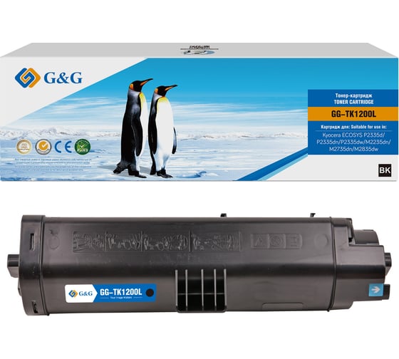 Изображение товара Картридж лазерный G&G GG-TK1200L, черный (11000 стр), для Kyocera ECOSYS P2335d/P2335dn/P2335dw/M2235d 2154856