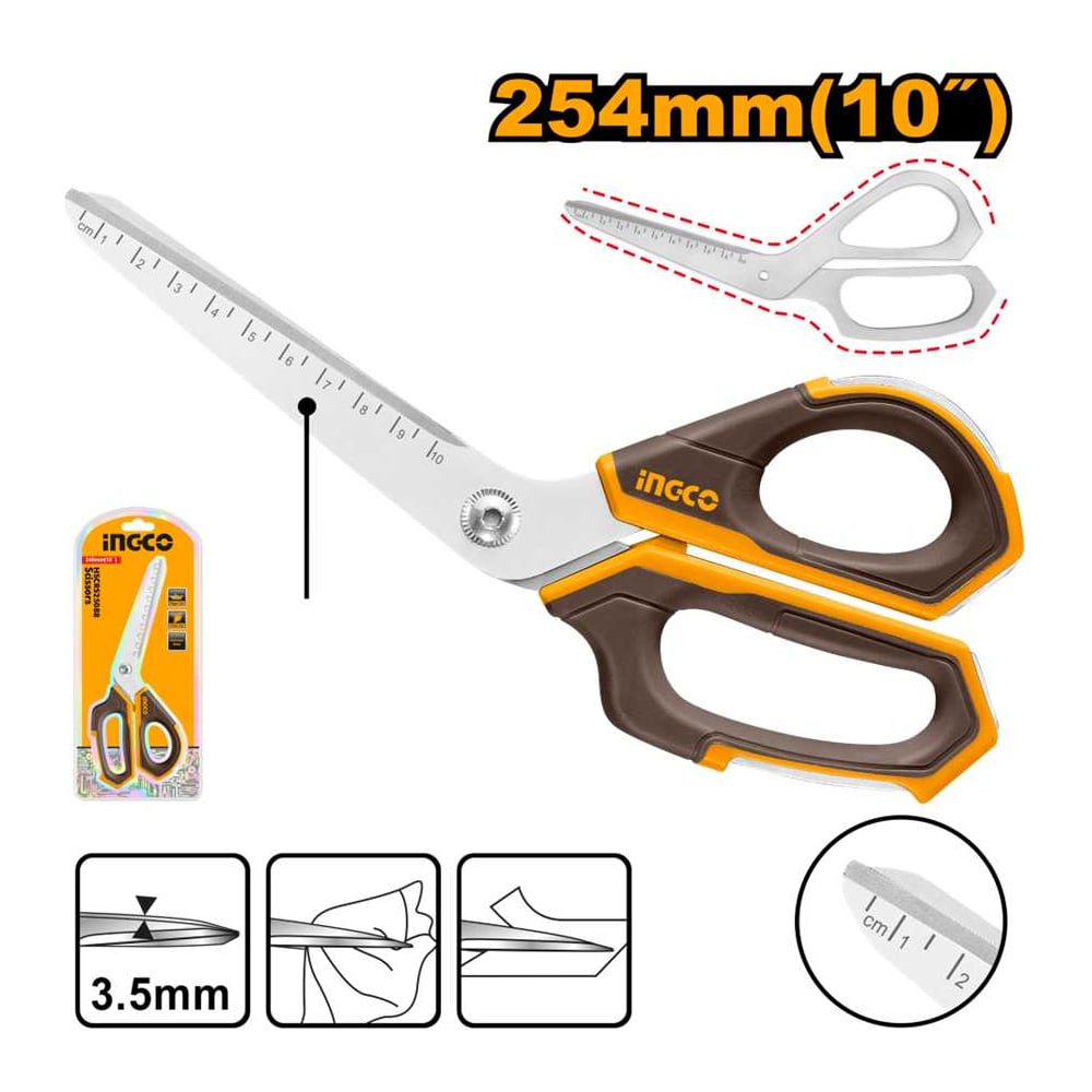 Изображение товара Ножницы INGCO INDUSTRIAL 254 мм (12/72) HSCRS25088