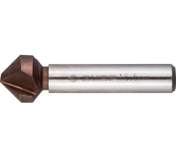 Изображение товара Конусный зенкер для раззенковки ЗУБР 16.5x60 мм, М8, кобальтовое покрытие 29732-8