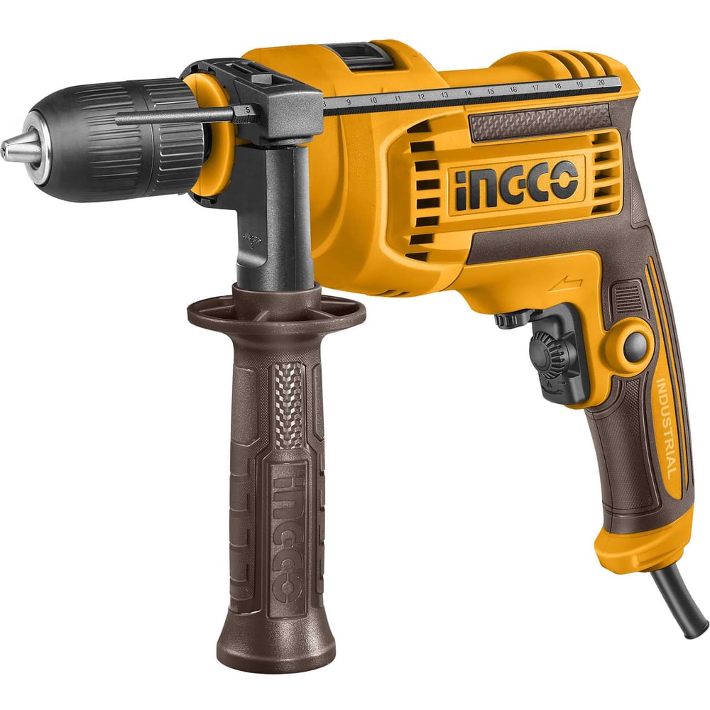 Изображение товара Электрическая дрель INGCO ударная 710 Вт INDUSTRIAL ID71182