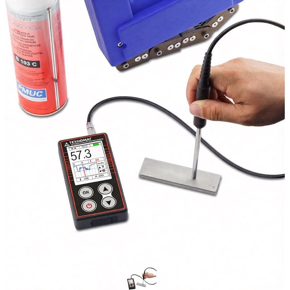 Изображение товара Магнитометр универсальный ТЕХНО-НДТ ТЕХНОМАГ, с преобразователем П-1С тесламетра и образцом 999946299