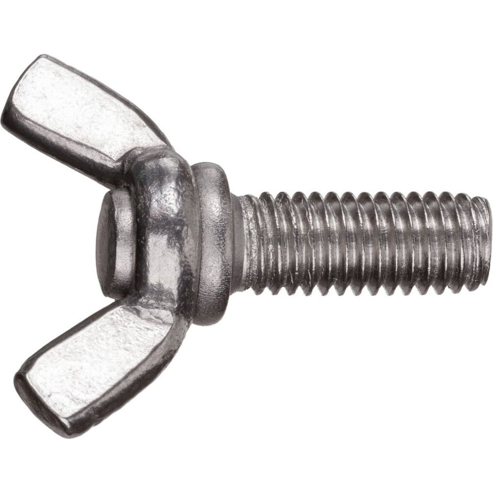 Изображение товара Барашковый винт, М6х12 мм, нержавеющая сталь А2, DIN 316, 10 шт. в зип-локе STARFIX SMZ1-50088-10 ЦЗ-0456350518