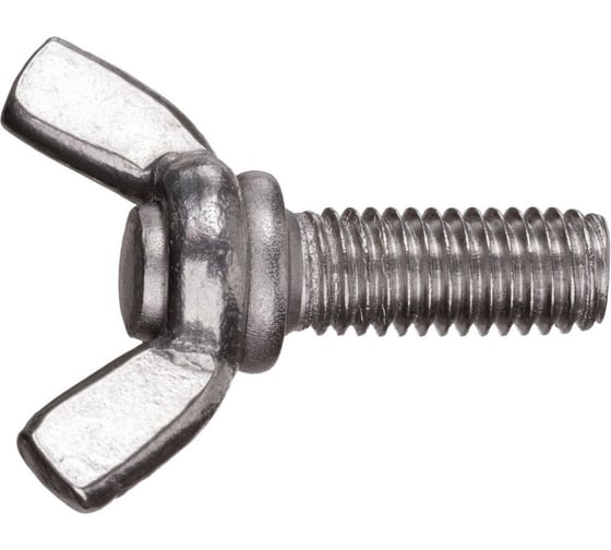 Изображение товара Барашковый винт, М6х12 мм, нержавеющая сталь А2, DIN 316, 10 шт. в зип-локе STARFIX SMZ1-50088-10 ЦЗ-0456350518