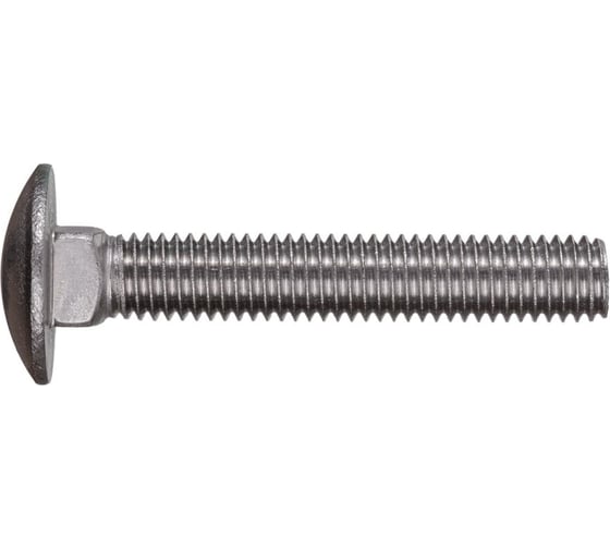 Изображение товара Мебельный болт с квадратом, М6х50 мм, нержавеющая сталь А2, DIN 603, 10 шт. в зип-локе STARFIX SMZ2-90874-10 ЦЗ-0058728384