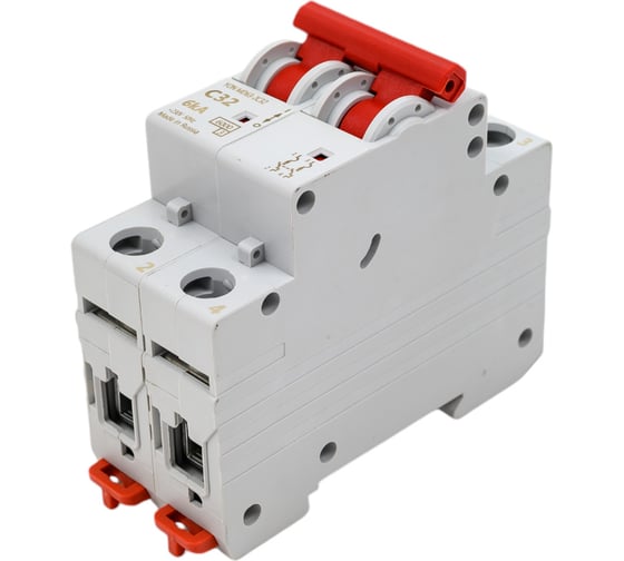 Изображение товара Автоматический модульный выключатель DKC YON MD63 2P 32А C 6kA MD63-2C32-6