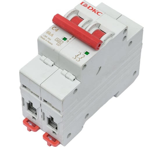 Изображение товара Автоматический модульный выключатель DKC YON MD63 2P 4А C 6kA MD63-2C4-6