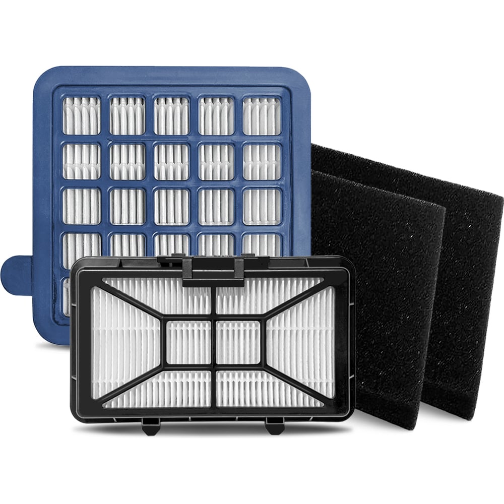 Изображение товара Набор фильтров для пылесосов в наборе: 2 HEPA фильтра 2 поролоновых фильтра Centek CT-2547-B