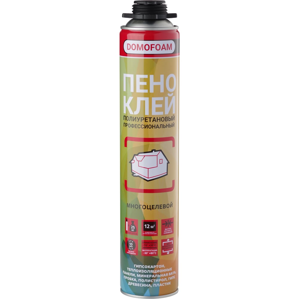 Изображение товара Пено-клей DOMOFOAM 9782258 для газобетона и гипсокартона, профессиональный монтаж
