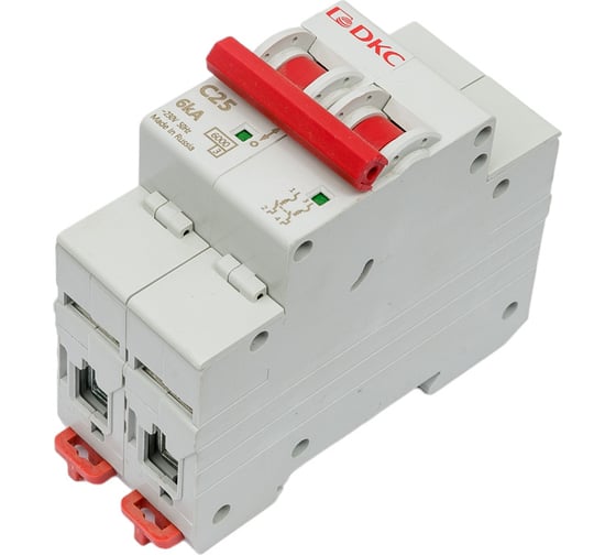 Изображение товара Автоматический модульный выключатель DKC YON MD63 2P 25А C 6kA MD63-2C25-6