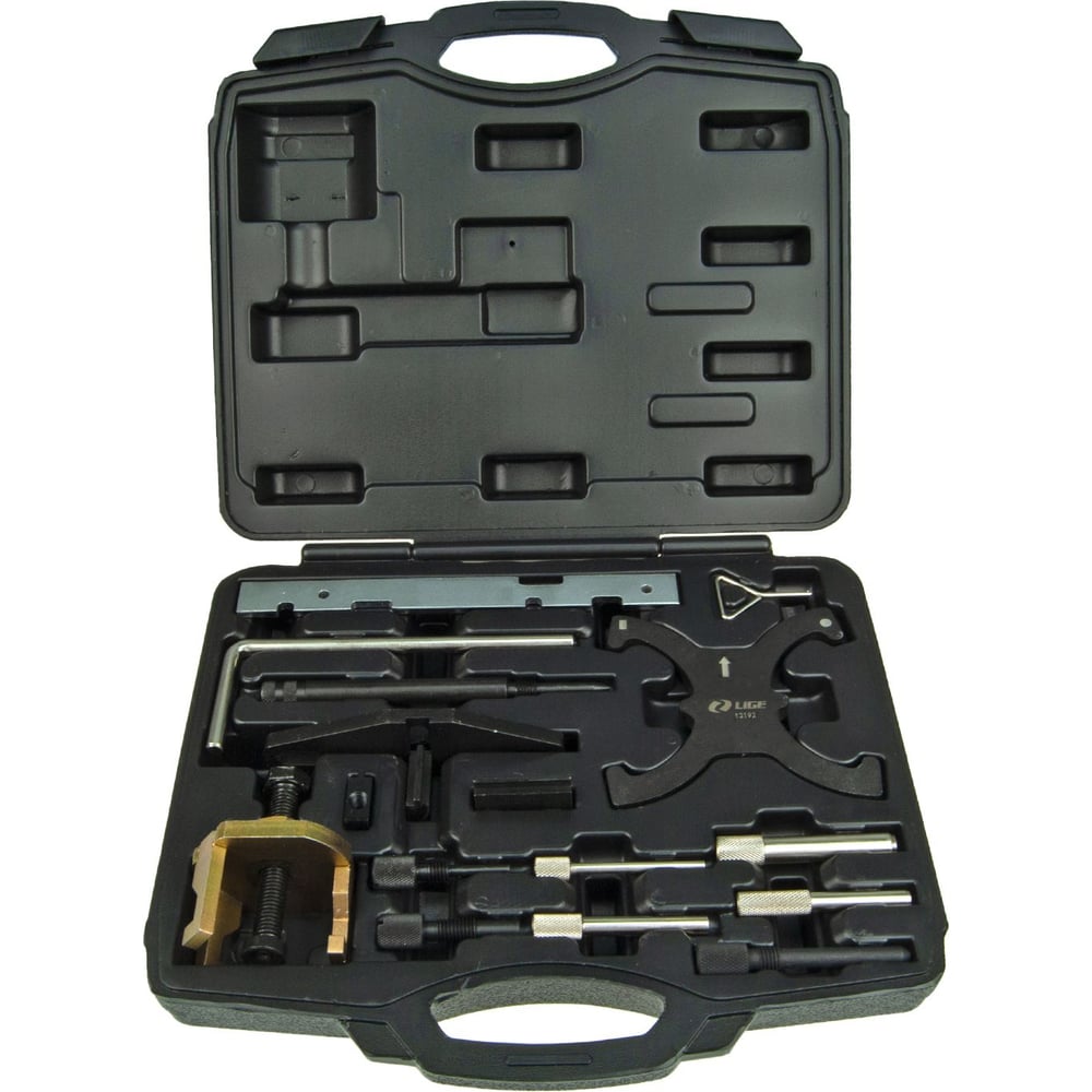 Изображение товара Набор фиксаторов распредвала и коленвала для установки фаз ГРМ (FORD, MAZDA) в кейсе LIGE LG-13192 222560