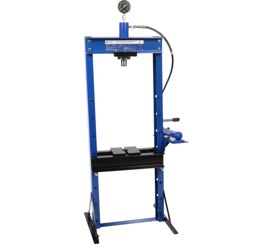 Изображение товара Пресс напольный гидравлический 20 т с ручным приводом и манометром (ход штока 145 мм) LIGE 418576
