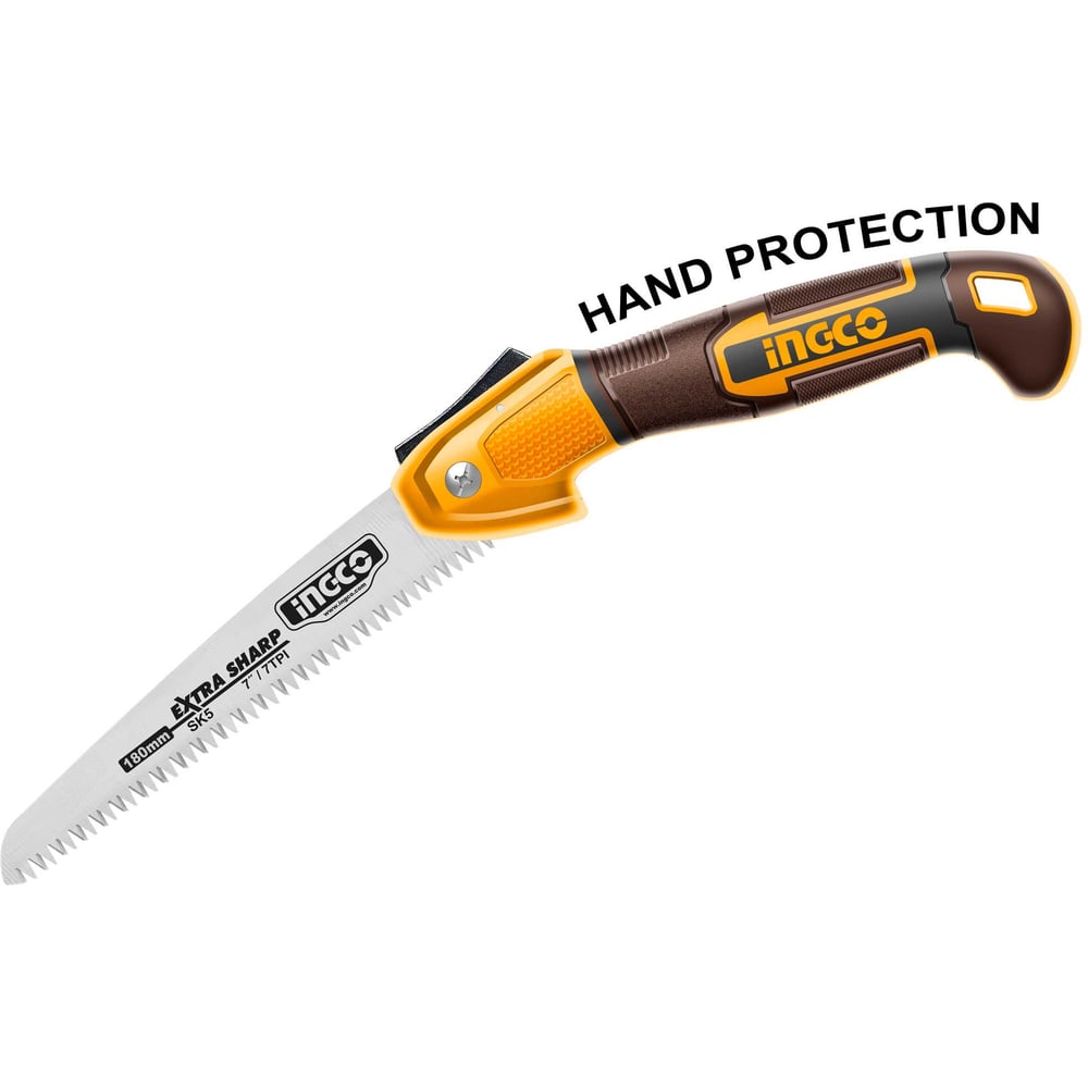 Изображение товара Пила садовая складная INDUSTRIAL INGCO 180 мм (6/48) HFSW1806