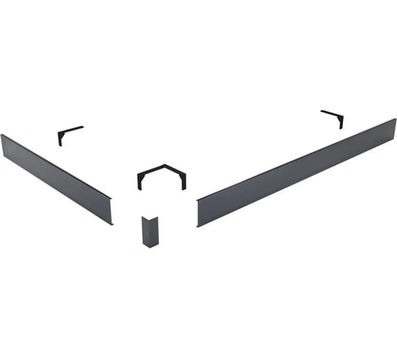 Изображение товара Экран для поддона RGW N/ST-21 80x100 см, прямоугольник, Графит 50231580-02