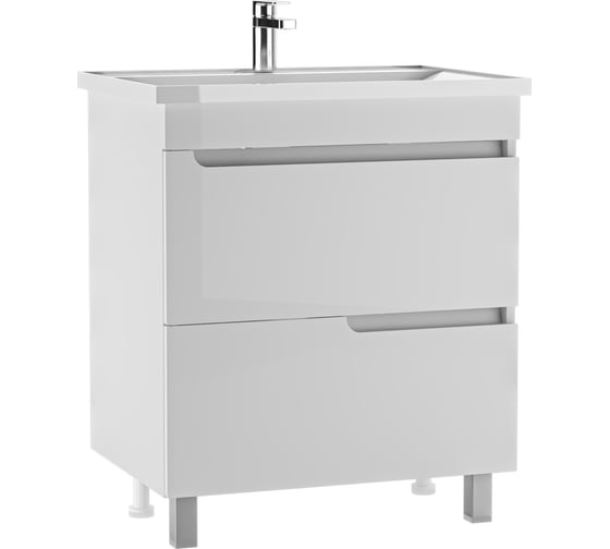 Изображение товара Тумба под умывальник Айсберг NOVA 70 Веста с двумя ящиками В2 DV5923T