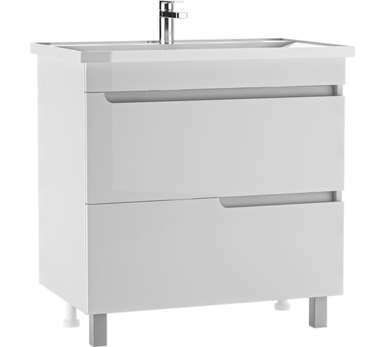 Изображение товара Тумба под умывальник Айсберг NOVA 80 Веста с двумя ящиками В2 DV5925T