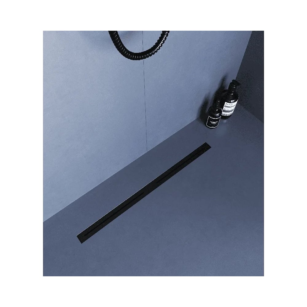 Изображение товара Душевой трап RGW SDR-52B-80 двухлинейный щелевой 800 Черный O 50 мм сифон + ножки, под плитку 76215280-04