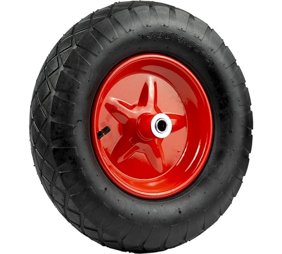 Изображение товара Колесо пневматическое Sebmet для тачки 4.80/4.00-8 (Ф 38-39 см) посадочный диаметр 16 мм TD027484816