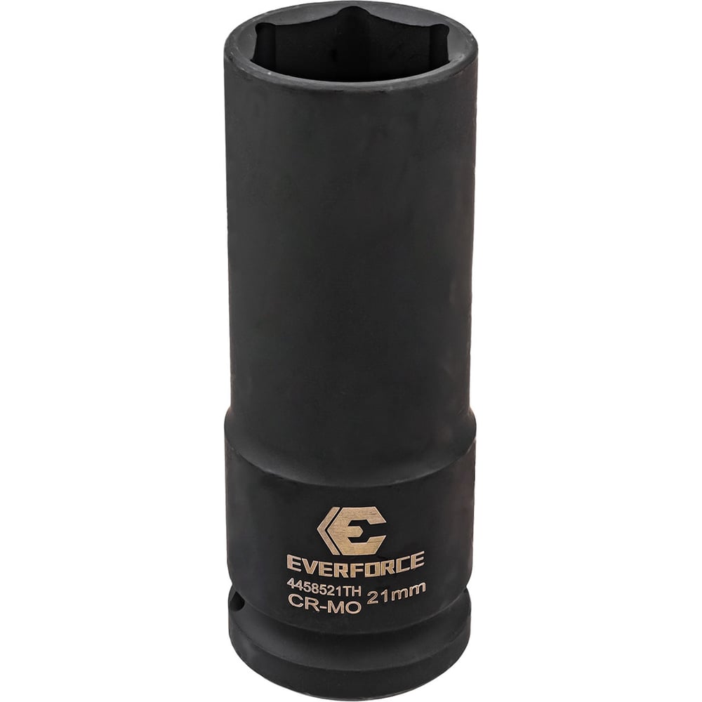 Изображение товара Головка ударная глубокая тонкостенная EVERFORCE 21мм, 1/2 (6гр.) EF-4458521TH(63326)