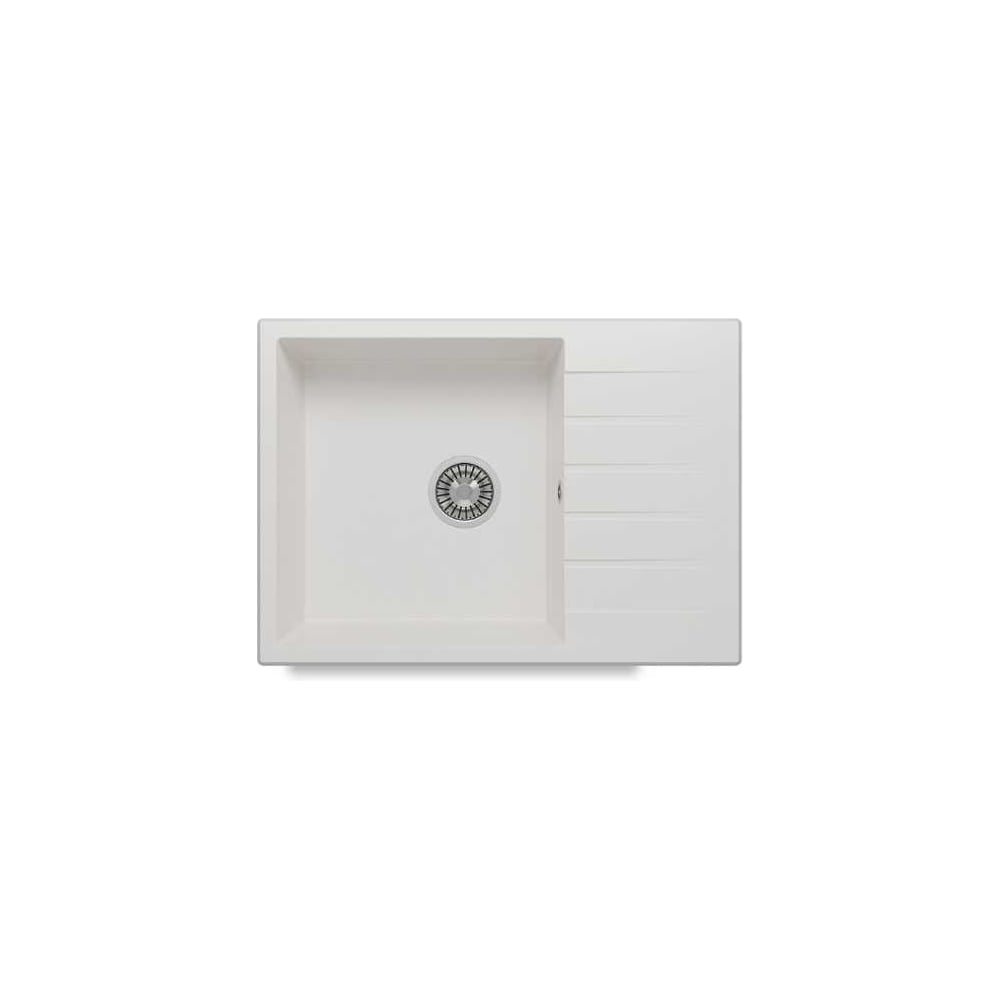 Кухонная мойка Polygran DEKA-700 №36 Белый Хлопок 72731036