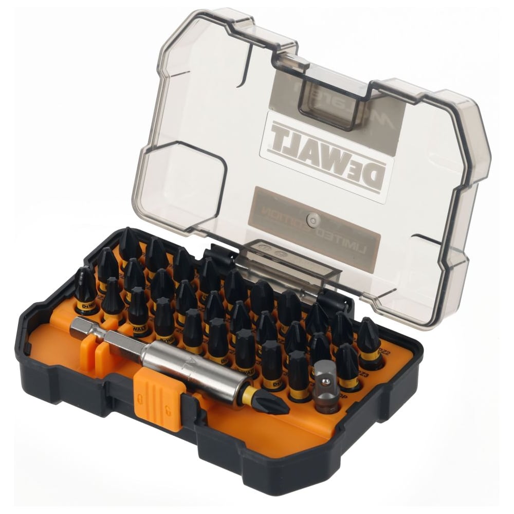 Изображение товара Набор бит DEWALT McLaren Limited Edition DT70901T, PH/PZ/Torx, 25 мм, 32 шт, в кейсе DT70901T-QZ