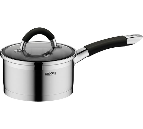 Изображение товара Ковш NADOBA OLINA со стеклянной крышкой, 16 см/1,5 л, 726414