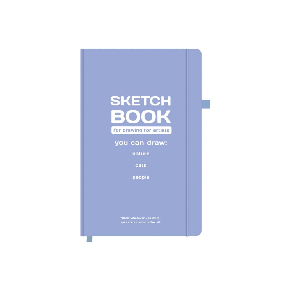 Изображение товара Скетчбук BRAUBERG слоновая кость, 140г/м, 130х210мм, 80л, софт-тач, резинка, ART, For artists 117774