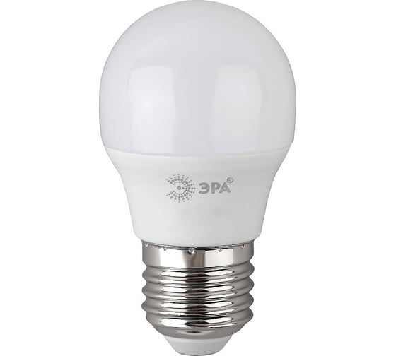 Изображение товара Набор 10 штук лампы ЭРА RED LINE LED P45-15W-840-E27 R светодиодные 15Вт шар нейтральный белый свет E27 Б0070120