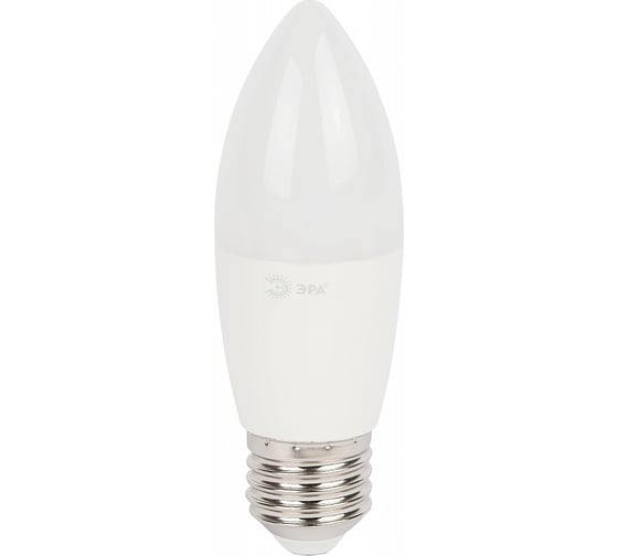 Изображение товара Набор 10 штук лампы ЭРА RED LINE LED B35-15W-865-E27 R светодиодные 15Вт свеча холодный дневной свет E27 Б0070110