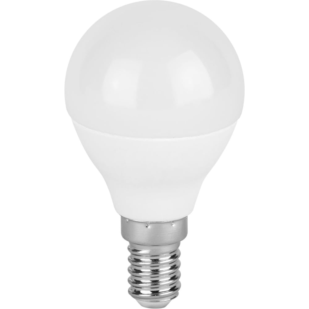 Изображение товара Набор 10 штук лампы ЭРА RED LINE LED P45-6W-827-E14 R светодиодные 6Вт шар теплый белый свет E14 Б0070235