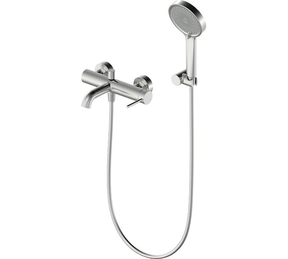 Изображение товара Смеситель для ванны с душемOliveeka Y никель матовый OL-639017-BN