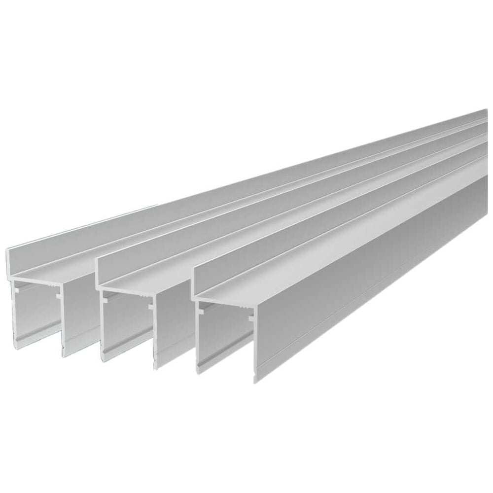 Изображение товара Профиль для перегородок Диал СТП-102 Вертикальная стойка с нащельником 2000 мм Серебро