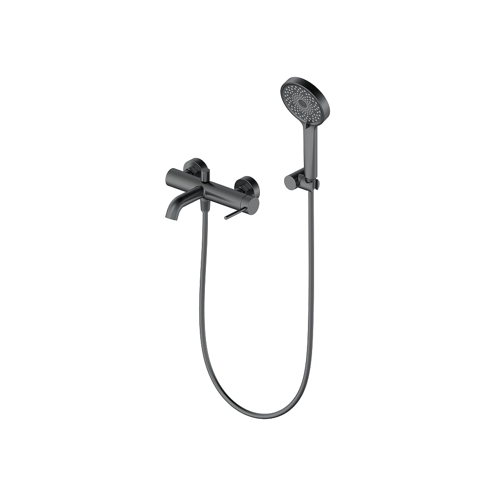 Изображение товара Смеситель для ванны с душемOliveeka Y оружейный металл OL-639017-BGM