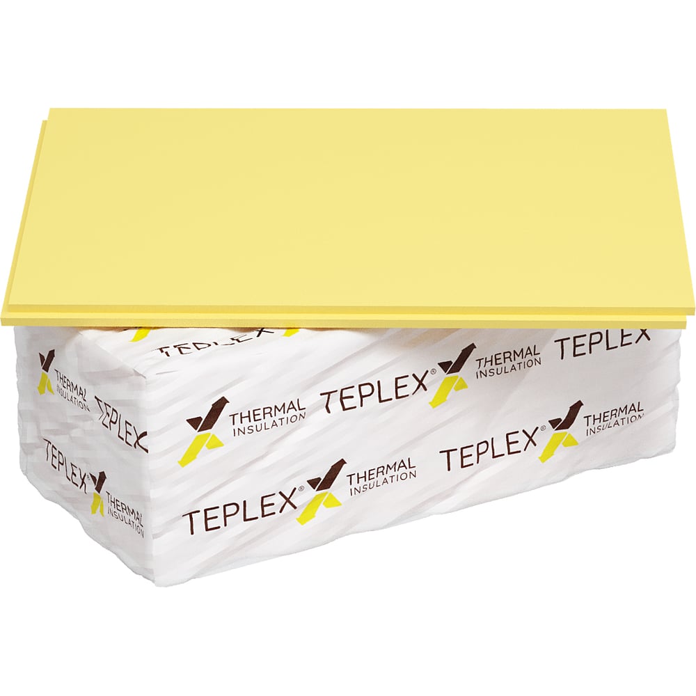 Изображение товара ППУ/ПС ИЗОЛЯЦИЯ PENOPLEX ТЕПЛЕКС 20х585х1185 L-образная кромка