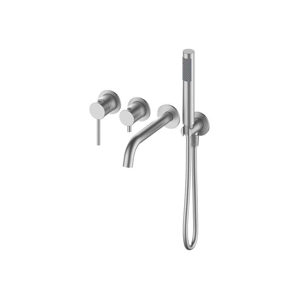 Изображение товара Смеситель для ванны OLIVEEKA скрытого монтажа с внутренней частью Y никель матовый OL-889017-BN