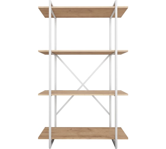 Изображение товара Стеллаж Металл-Завод GUTTA 151х92х34 см с четырьмя полками, эвок, белый GS15192344E3