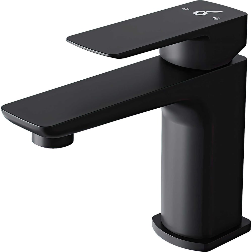 Смеситель для раковины Oliveeka D, чёрный матовый OL-139003-MB