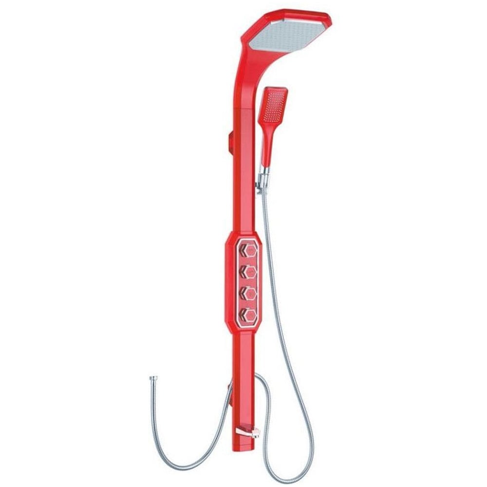 Изображение товара Душевая стойка RGW GLLON SK 088-1-R Красная 110х28х19 Головной душ+водопад (ручной душ) 07010881-051