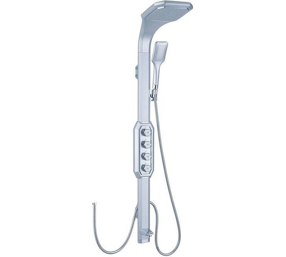 Изображение товара Душевая стойка RGW GLLON SK 088CS-2-S Серебро 110х28х19 Головной душ+водопад (ручной душ) 07010882-021