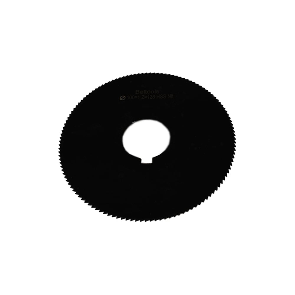 Изображение товара Фреза отрезная Beltools 100х1х27 Z=128 тип 1 со ступицей и ш/п HSS Nit ГОСТ 2679-93 ri.174.2416