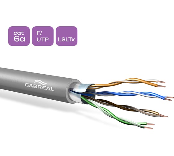 Изображение товара Витая пара GABREAL (500 м) CAT6A F/UTP 23 AWG LSLTx