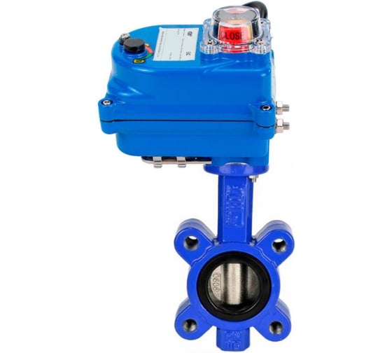 Изображение товара Затвор дисковый DN.ru QT450-304-EPDM-2W-Fb-H Ду50 Ру16 электропривод 003 blue 12В D050-89632