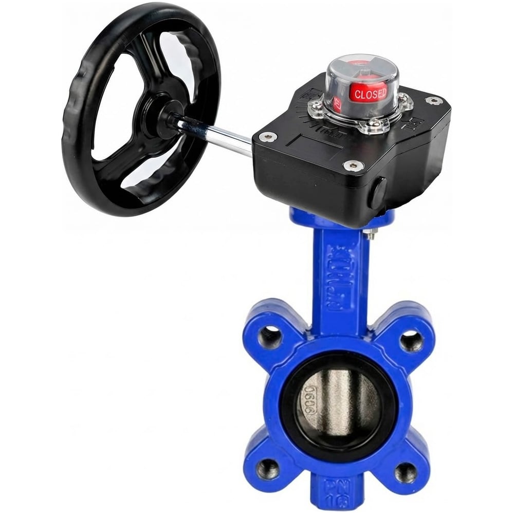 Затвор дисковый DN.ru QT450-304-EPDM-2W-Fb-H Ду50 Ру16 редуктор HGB-1 D050-89663
